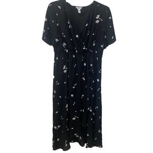 Thyme Maternity Floral Midi Dress